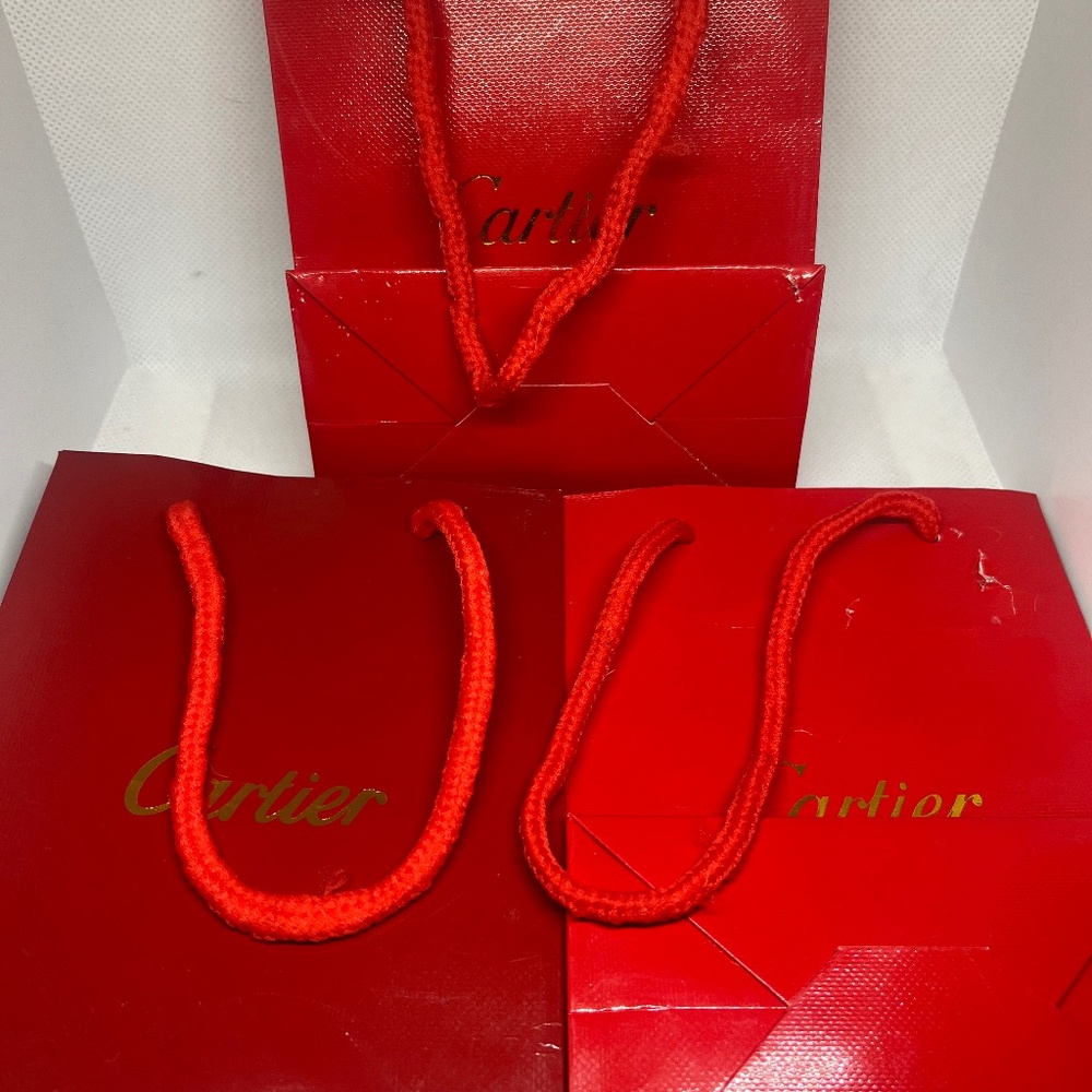 Cartier empty shopping jewelry bag